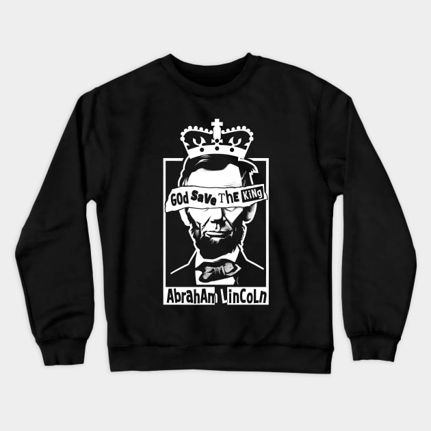 Funny Abraham Lincoln Crewneck Sweatshirt by Tshirt Samurai